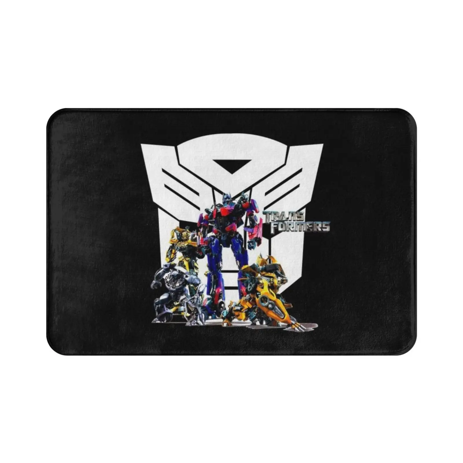 Autobots ( Hq ) Carpet Mat Rug Cushion Soft Autobots Decepticon Semi Bumblebee Starscream Camaro Cartoon