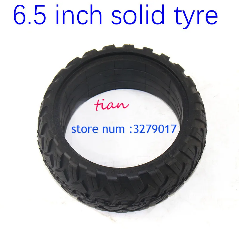 Free Shipping 6.5 Inch Solid Tyre Rubber Tire for Mini Smart Self Balancing Scooter 6.5