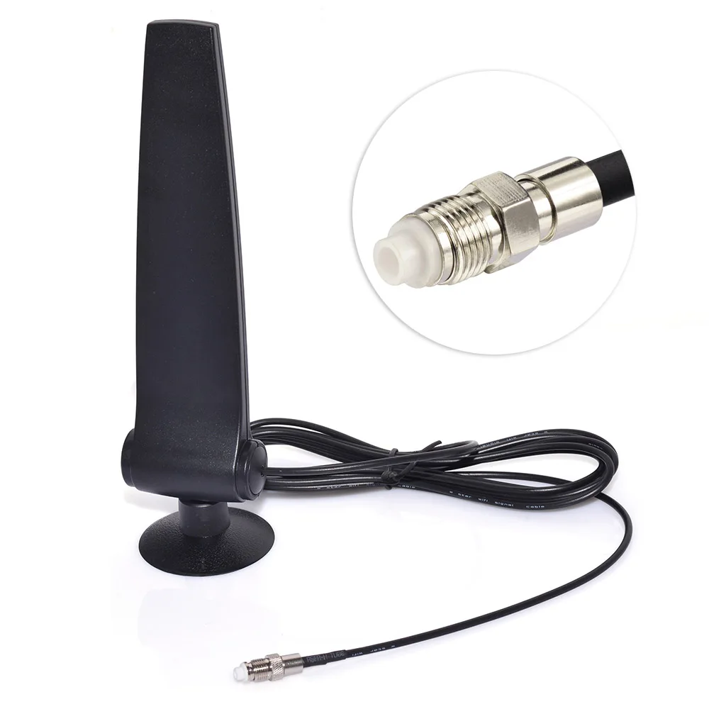 Superbat 9dbi GSM/CDMA/3G/4G Cellphone FME Male Connector Omni Signal Booster Amplifier Antenna + Holder