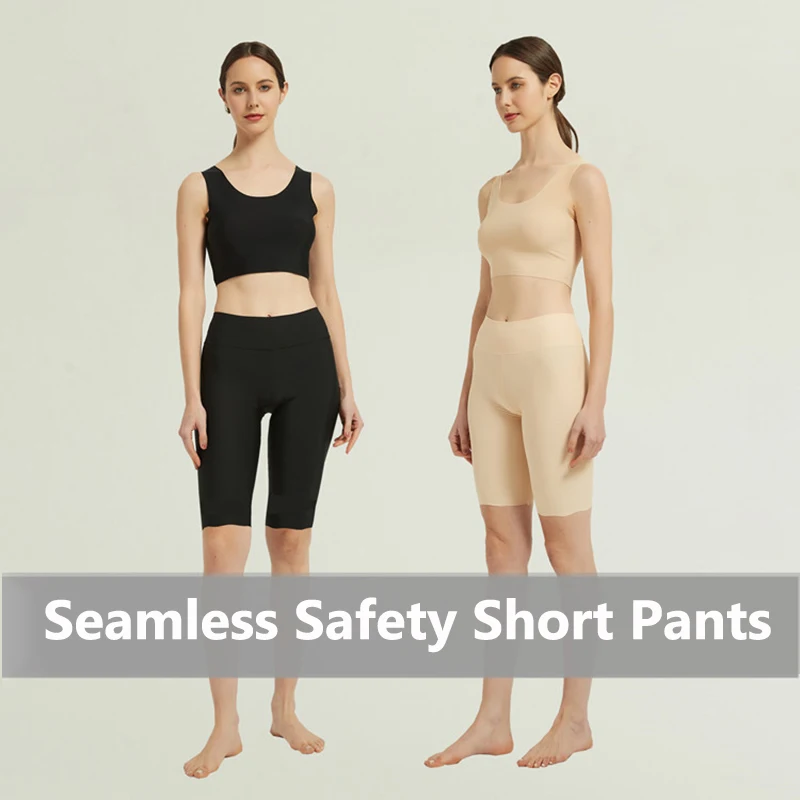 Seamless High Waist Safety Short Pants Women Plus Size Under Skirt Boxers Female Anti Chafing Thigh Panties Underwear Shorts