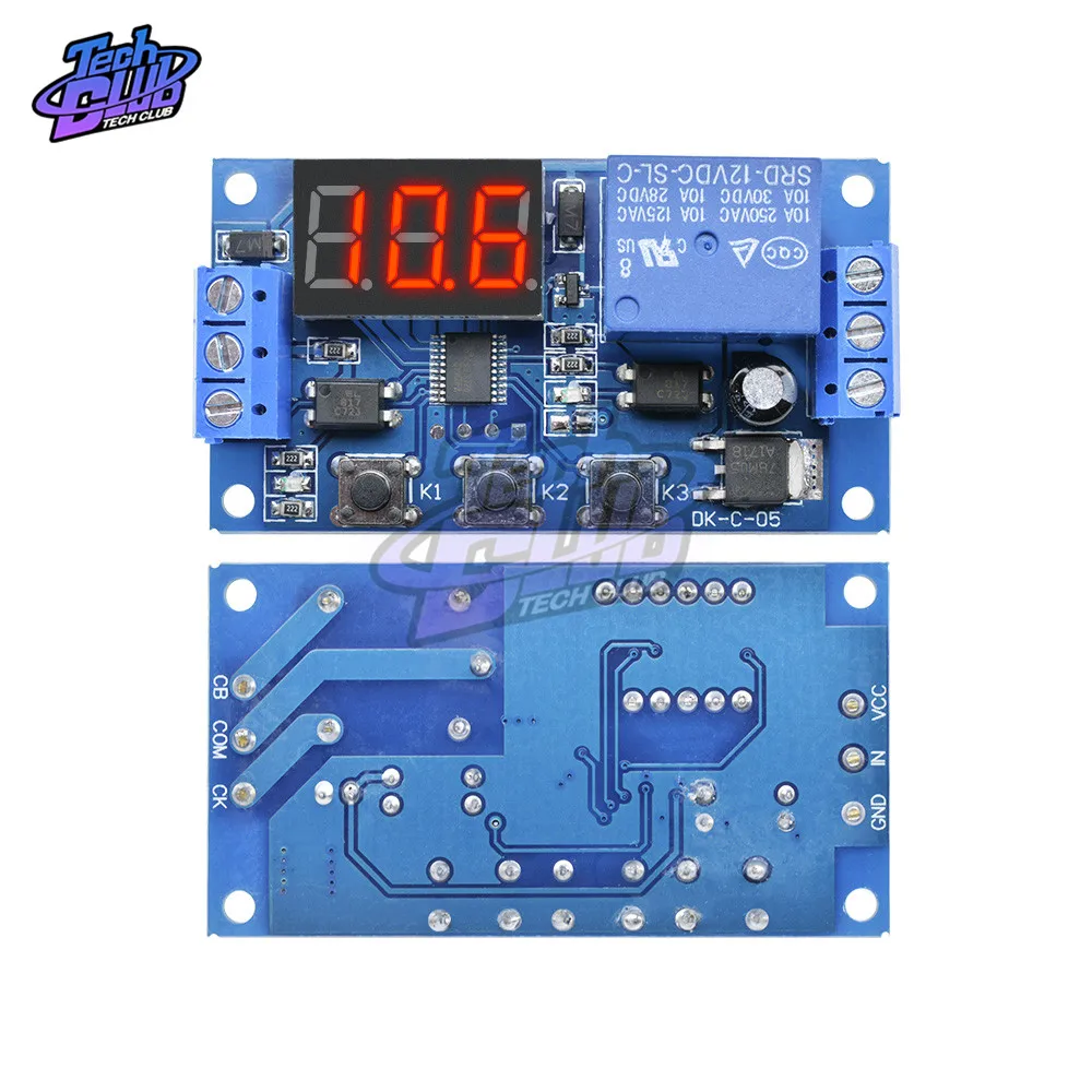 DDC-331 DC 12V Trigger Cycle Time Delay Relay LED Display digitale interruttore di controllo relè di temporizzazione regolabile