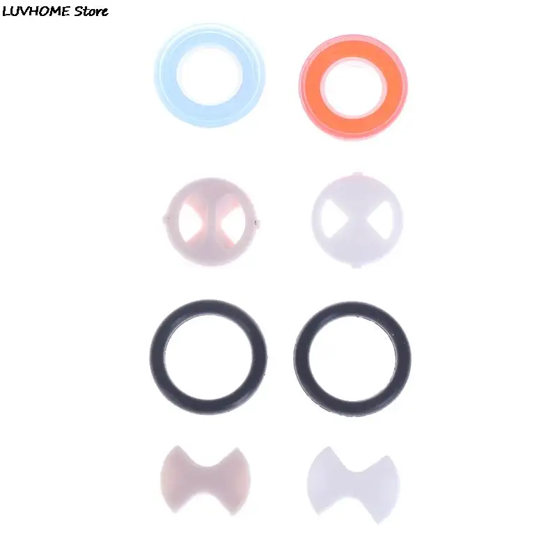 8Pcs/set Ceramic Disc Silicon Washer Insert Turn Replacement 1/2" For Valve Tap