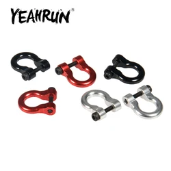 YEAHRUN 2Pcs Alloy Metal Hooks Hitch Tow Shackles for TRX-4 TRX4 1/10 RC Crawler Car Parts Accessories