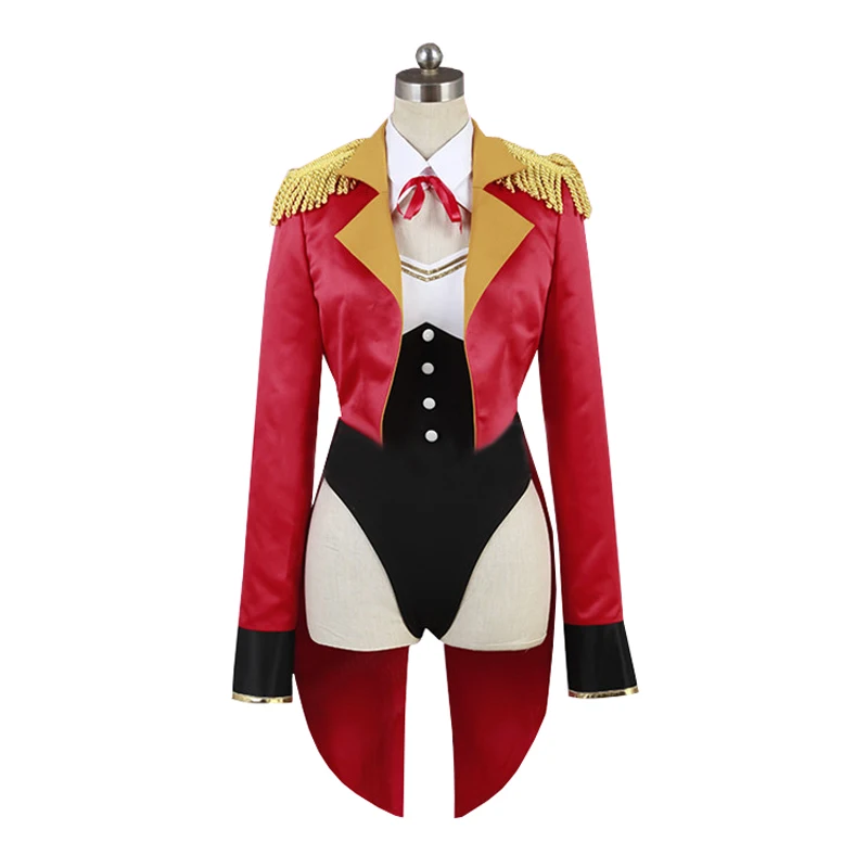 Game cosplay costume FGO Servant Mash Kyrielight Shield circus Sexy jumpsuit+coat and hat full sets 110