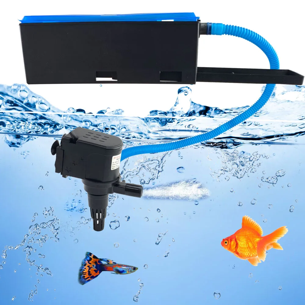 Silence Aquarium Filter External Fish Tank Filter Aquarium Sponge Biochemical Box Upper Filter Oxygen Fish Aquarium Accessories