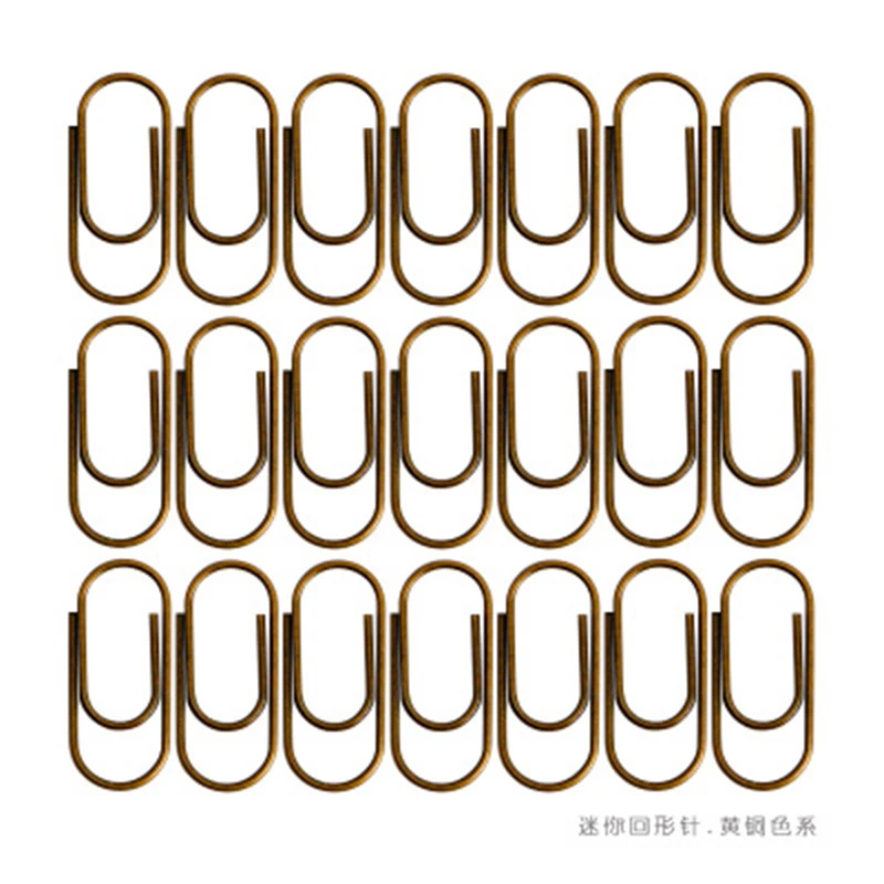 New 200pcs/Set Of 16mm Paper Clips Metal Paper Clips Notes Classified Clips Children'S Student Stationery School Office Supplies