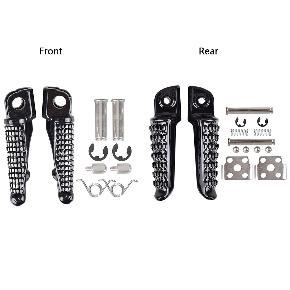 ER6N Motorcycle For Kawasaki ER 6N NINJA 650R 2006 - 2013 Motorcycle Footrests Front Rear Foot Pedal Foot Rests Pegs