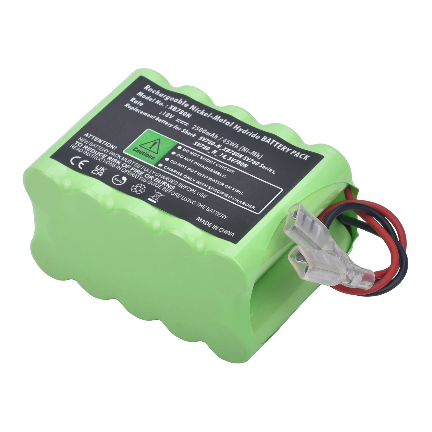 

18V 2500mAh Vacuum Cleaner Battery for Shark SV780-N XB780N SV760 Series SV780_N_14 SV780N Cordless Pet Perfect II Hand Vacuum