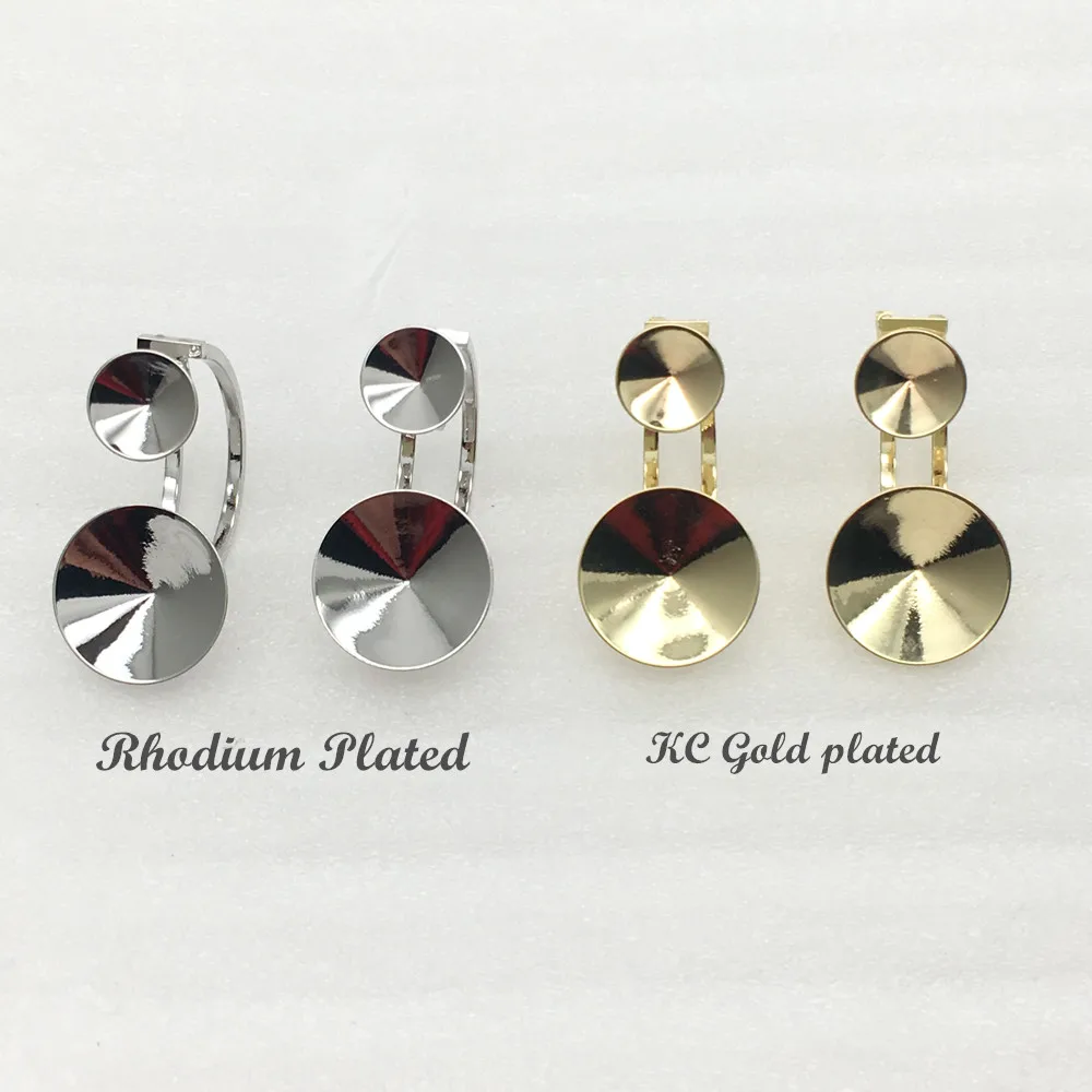 Ms Betti 2021 Trendy Design Double Round Rivoli Stones Drop Earring Crystals From Austria For Women Party Wedding Jewelry Gifts