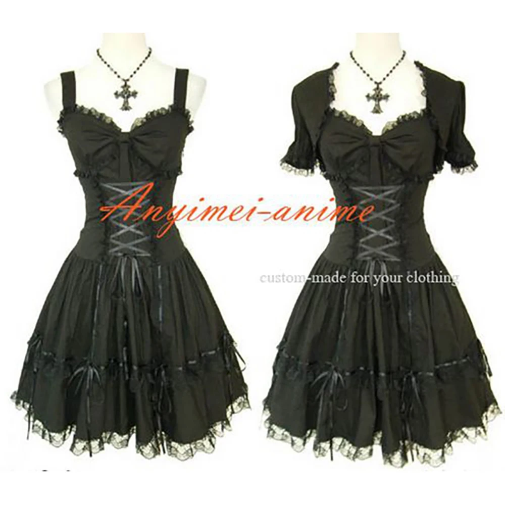 

fondcosplay Gothic Lolita Punk Fashion black cotton Dress jacket Cosplay Costume CD/TV[CK874]