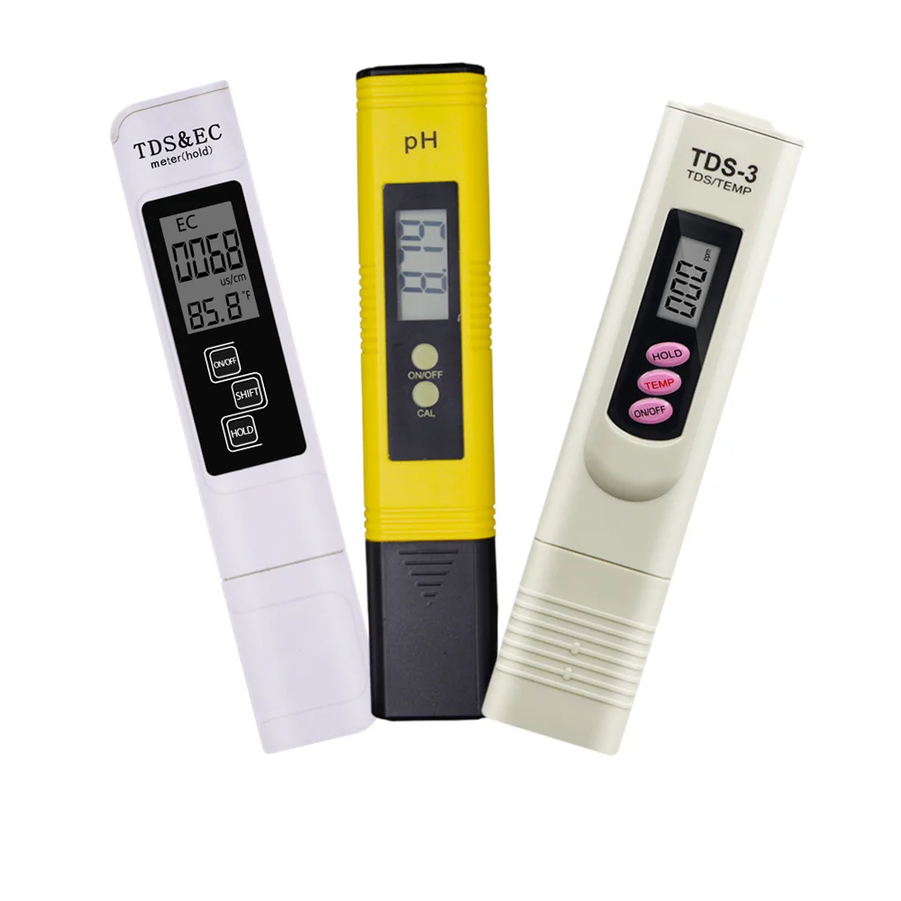 Digital PH Meter 0.01 PH Tester EC TDS Meter Water Acidity Test Tool Hydroponic Pool Pen With Backlight design aquarium 30% OFF