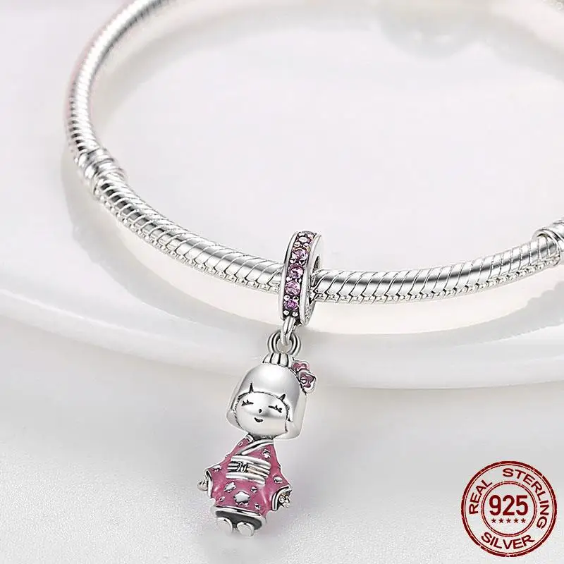 Im Angebot Charms Kleine Mädchen Jungen Anhänger Prinzessin Prinz Hund Katze Perlen Passend für Original-Armband Schmuck Kindergeschenk – Detail 27