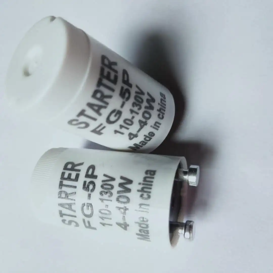 2pcs/Lot 4-40W 110V-130V Starter Mosquito Lamp Fuse Starter FG-5P  Pass CE ROHS Certificate