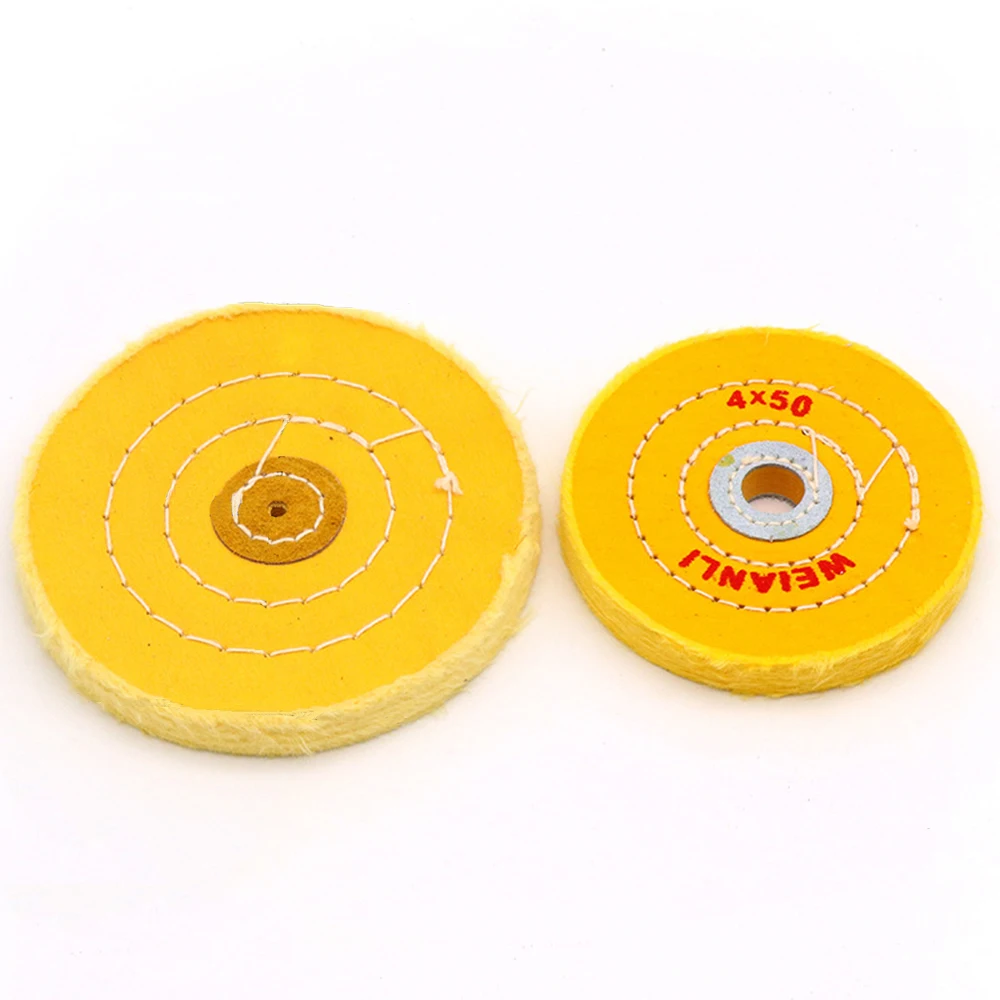 1 pz 2 '' - 7'' tampone per lucidatura in cotone lucidatura 50mm-200mm per smerigliatrice angolare da banco