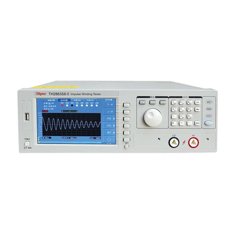 

Tonghui TH2883S8-5 Impulse Winding Tester 100-5000V Voltage Output TH2883S4-5