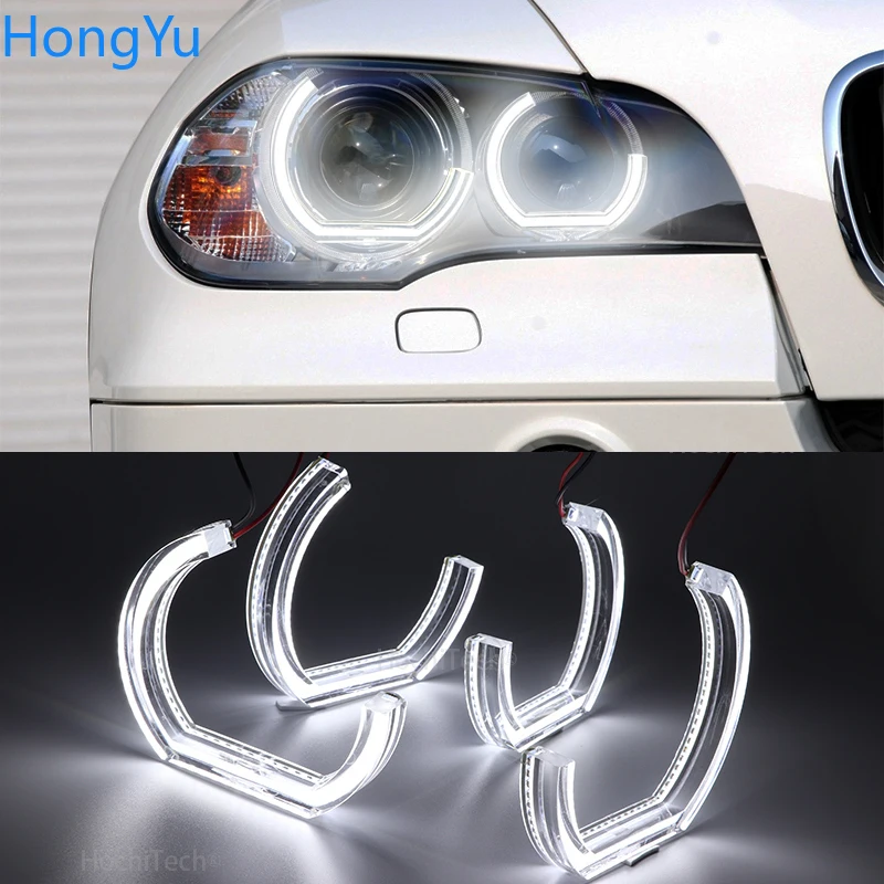 For BMW X5 E70 X5M X6 E71 E72 X6M 2008 2009 2010 2011-2014 Excellent DTM M4 Style led Angel Eyes kit rings Ultra bright DRL