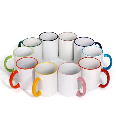 DIY Ceramic Mug Color Handle Cups Customize Print LOGO Personalize Photo Picture Image TEXT Cute Gifts for Lovers Friends Family