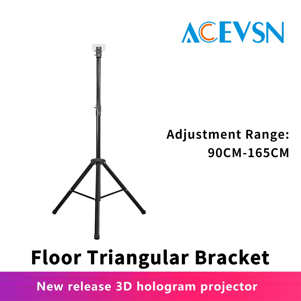 andar suporte triangular para 42cm 52cm 56cm 65cm 72cm 100cm 3d projetor holografico 01