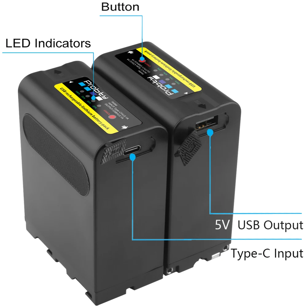 New upgrade 12000mAh NP-F990 NP-F970 F960 F970 Battery with LED Power Indicator for Sony F960 F550 F570 F750 F770 MC1500C 190P