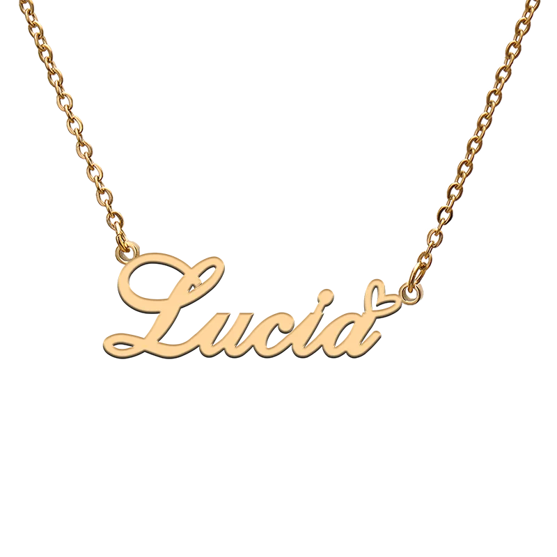 

Custom Personalized Name Necklaces for Lucia Best Friends Birthday Christmas Mother Days Jewelry Gifts