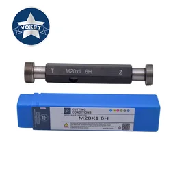 VOKET Steel Mer-cury Gage Metric Fine Thread Plug Gauge High Quality wholesale M18 M20 M24 M27 M30 M33 X1 X1.5 X2 X3