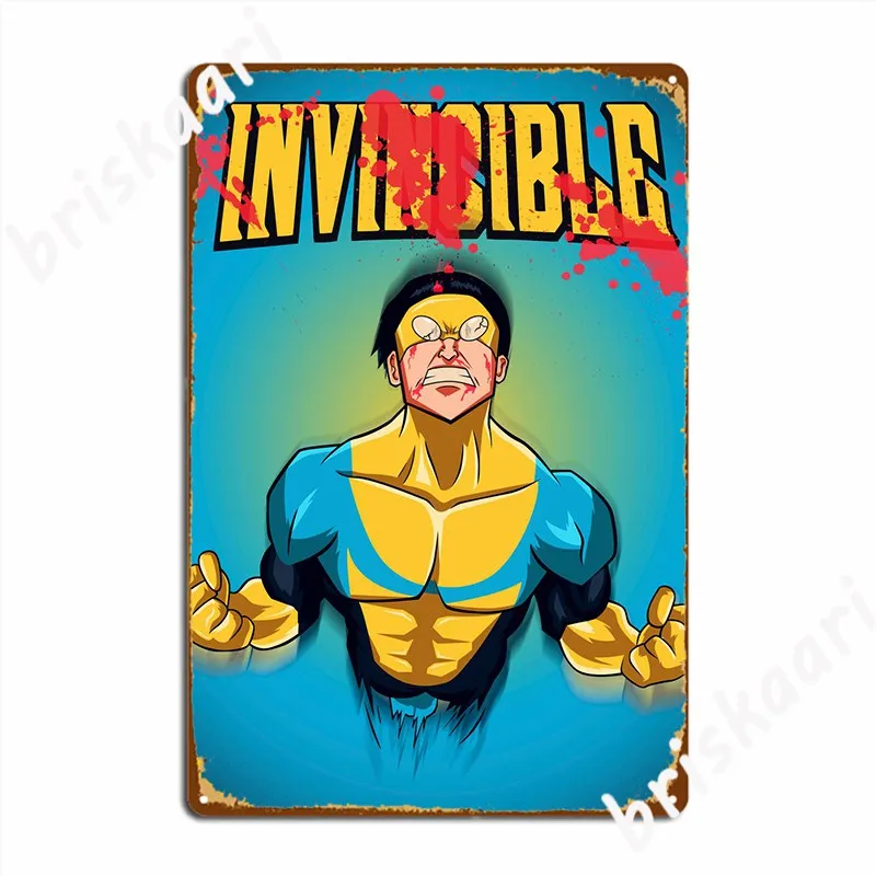 Invincible Metal Plaque Poster Cinema Living Room Living Room Painting Décor Create Tin Sign Poster