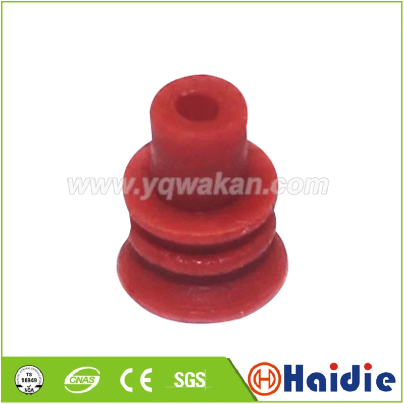 

100pcs automotive plug waterproof rubber seal HDX019 red super waterproof wire seals for auto connector