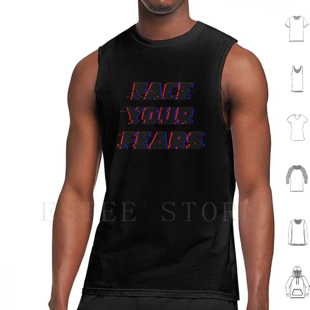 Face Your Fears Tank Tops Vest Sleeveless Todoroki Shouto Tout Pourrait All Might Izuku Midoriya My Hero Samourai Champloo