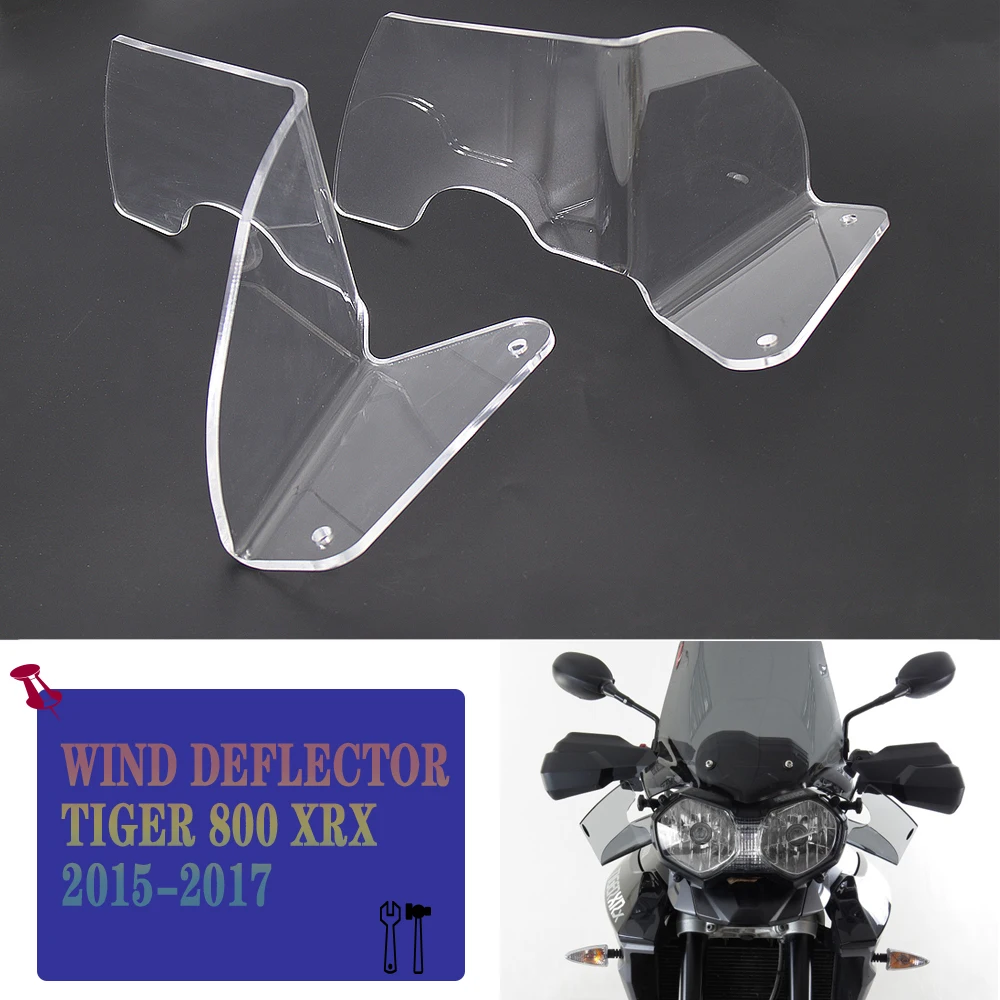 

Motorcycle Shroud Windshield Windscreen Wind Deflector HandShield Handguard For TIGER 800 XRX 2015-2017