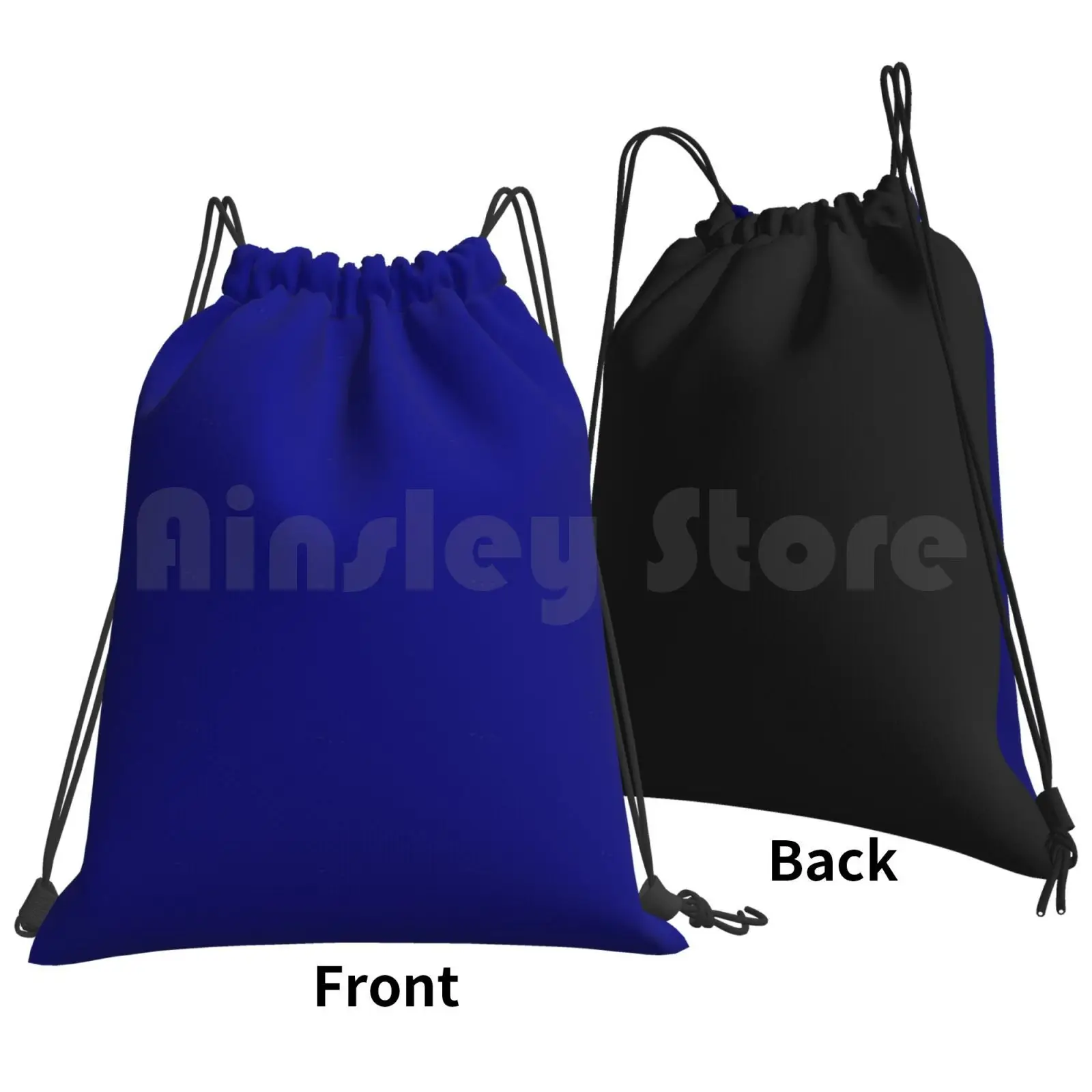 Plain Solid Dark Blue-100 Blue Shades On Ozcushions On All Products Backpack Drawstring Bags Gym Bag Waterproof Dark Blue