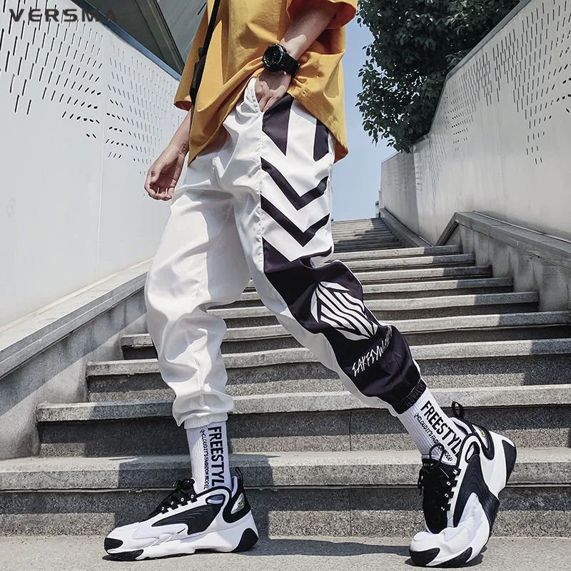 Versma bf harajuku joggers harem calças femininas calças dos homens hip hop trajes de dança streetwear calças esportivas sweatpants dropshipping