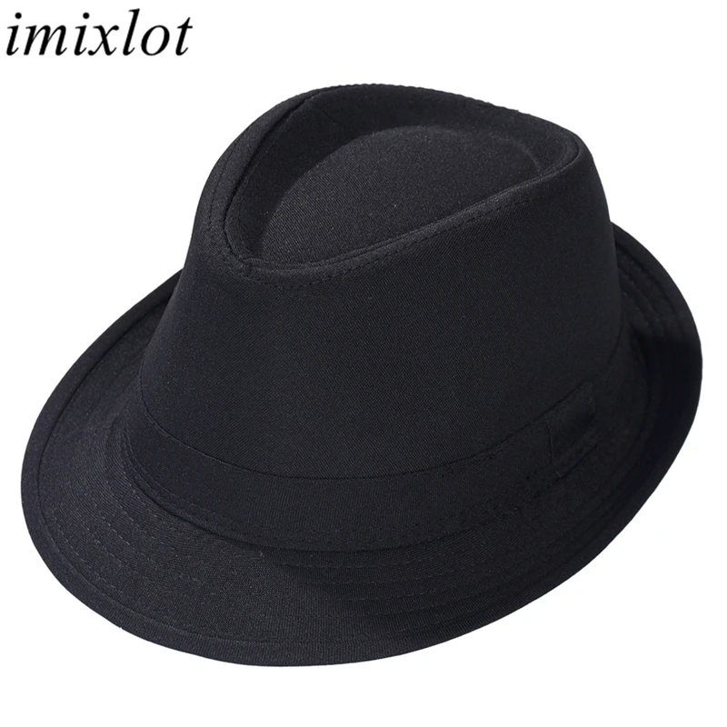 Imixlot 2020 New Simple Fashion Men's England Jazz Style Cowboy Hat Women Spring Summer Bowler Cap Classic Casual Beach Sun Hat