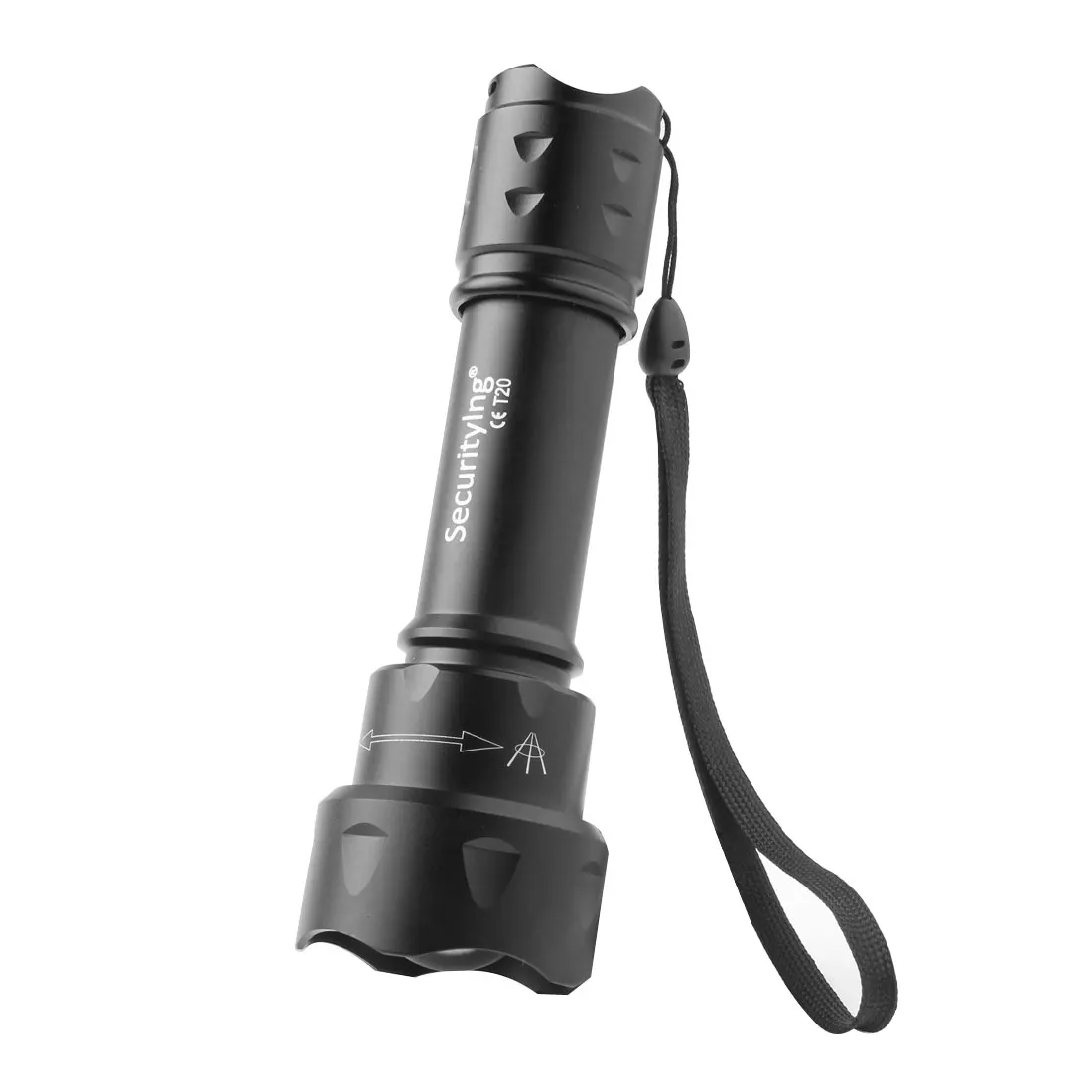 SecurityIng Infrared  Flashlight  T20 IR 850nm Night Vision LED Tactical Waterproof Torch Use Hunting  Lights Zoomable Torch