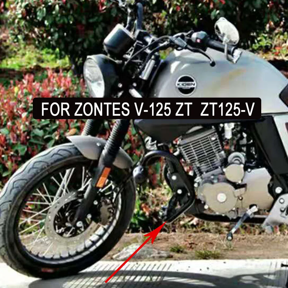 

Motorcycle Zontes V 125 ZT Engine Guard Engine Guard Crash Bar Protection Bumper Guards For Zontes V-125 ZT ZT125-V