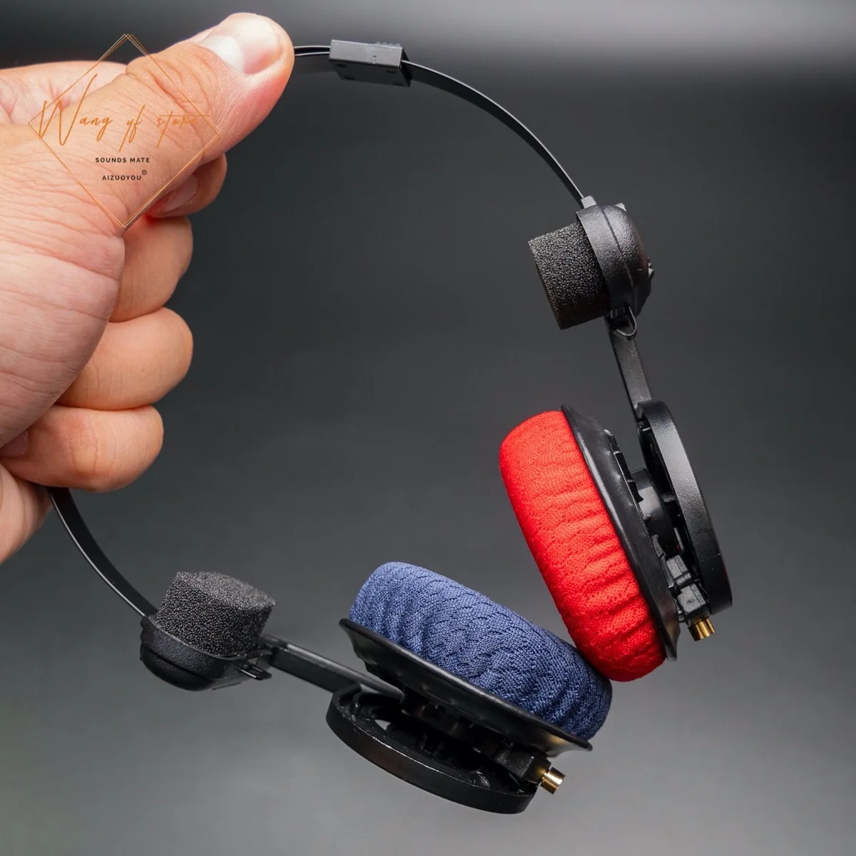 Cao Cấp Tai Bọt Miếng Lót Đệm Cho KOSS Porta Pro PP KSC35 KSC75 KSC55 Tai Nghe Xanh Đỏ Polyester Âm Thanh Độ Trong Suốt