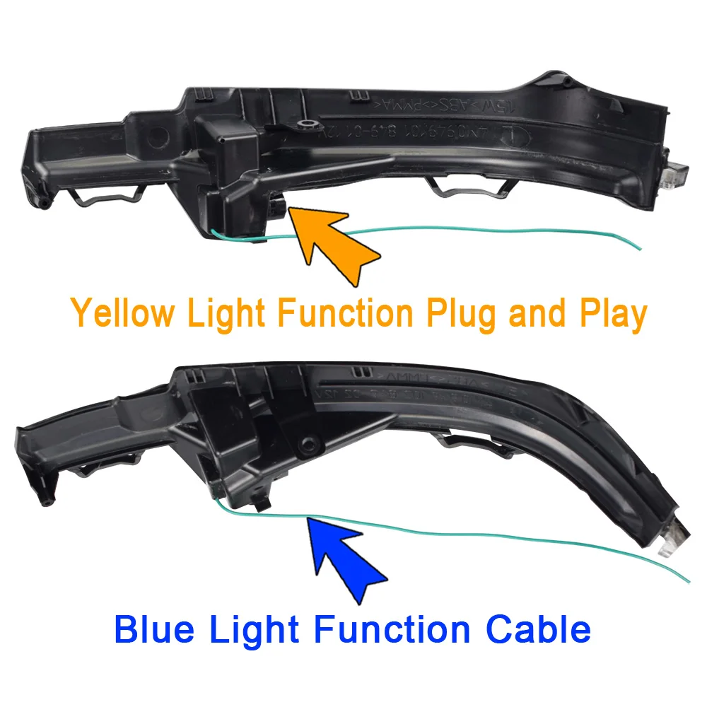 2 PCS For Audi Q5 FY 2018 2019 Q7 4M 2016 2017 Dynamic Blinker LED Turn Signal Sequential Side Mirror Lights Indicator