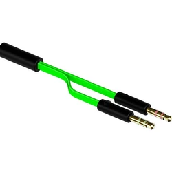 Y-Shape Audio Microphone PC Splitter for Razer Electra BlackShark Kraken Tiamat Pro Quartz TE Essential 7.1 2.2 V2 X Headphones