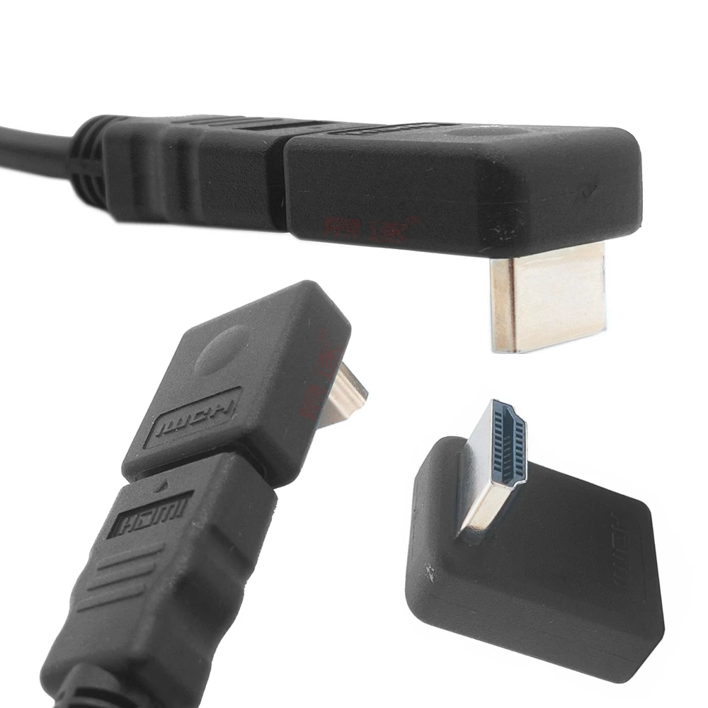 1pchdv-T90度アダプター,オス-メスケーブルコンバーター,ps4用,hdtv,hd互換,コネクタ