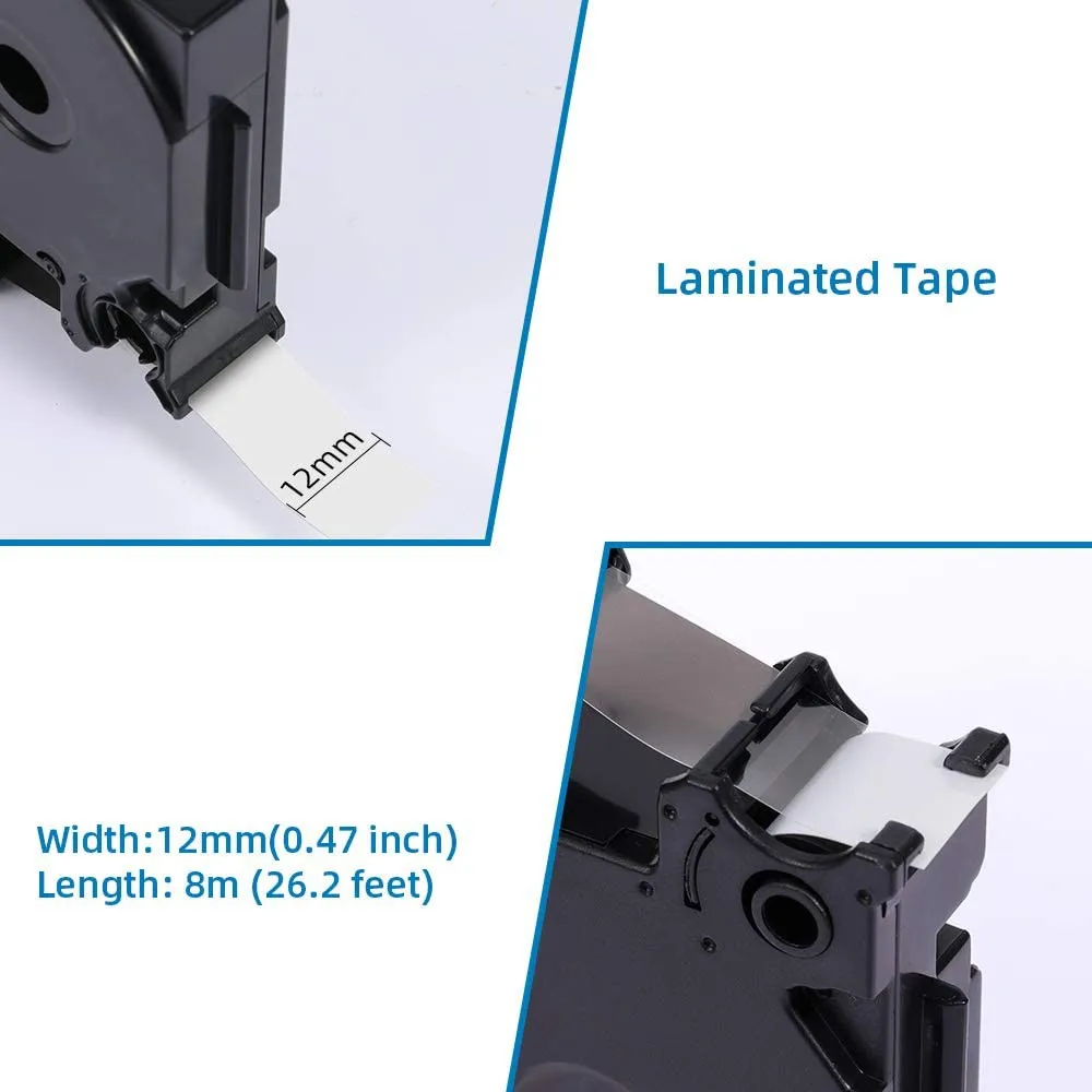 Unistar TZe-231 TZe-221 Label Tape Compatible With Brother PT Label Printer Ribbons tze-231 TZe-221 TZe-251 Label Maker Printer
