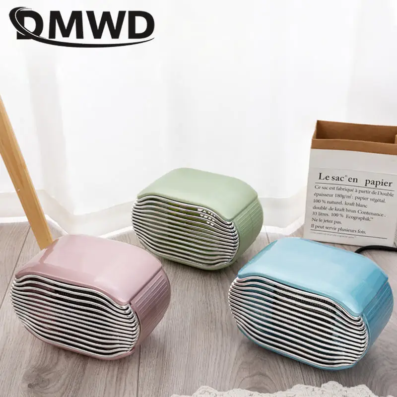 DMWD 800W 2Gear adjustable mini electric heater air warmer vertical heating stove Overheat protection desktop warm fan 110V/220V