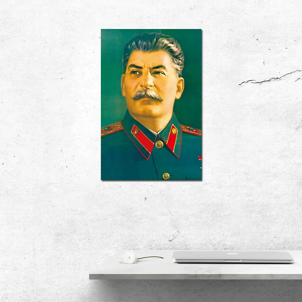 Stalin Portrait Decorative Wall Art Posters and Prints Canvas Painting Picture For Living Room Decor