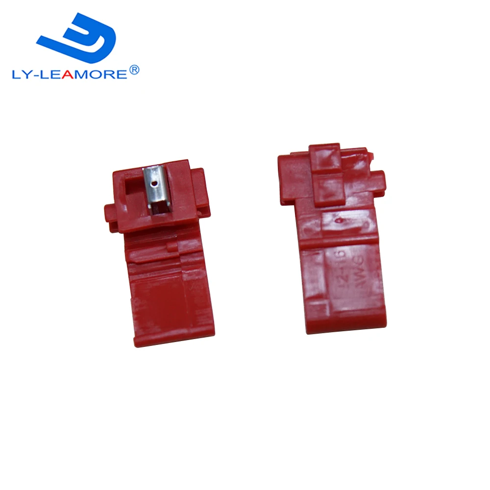 LY-LEAMORE สีแดง Connector สายไฟสายไฟคลิป