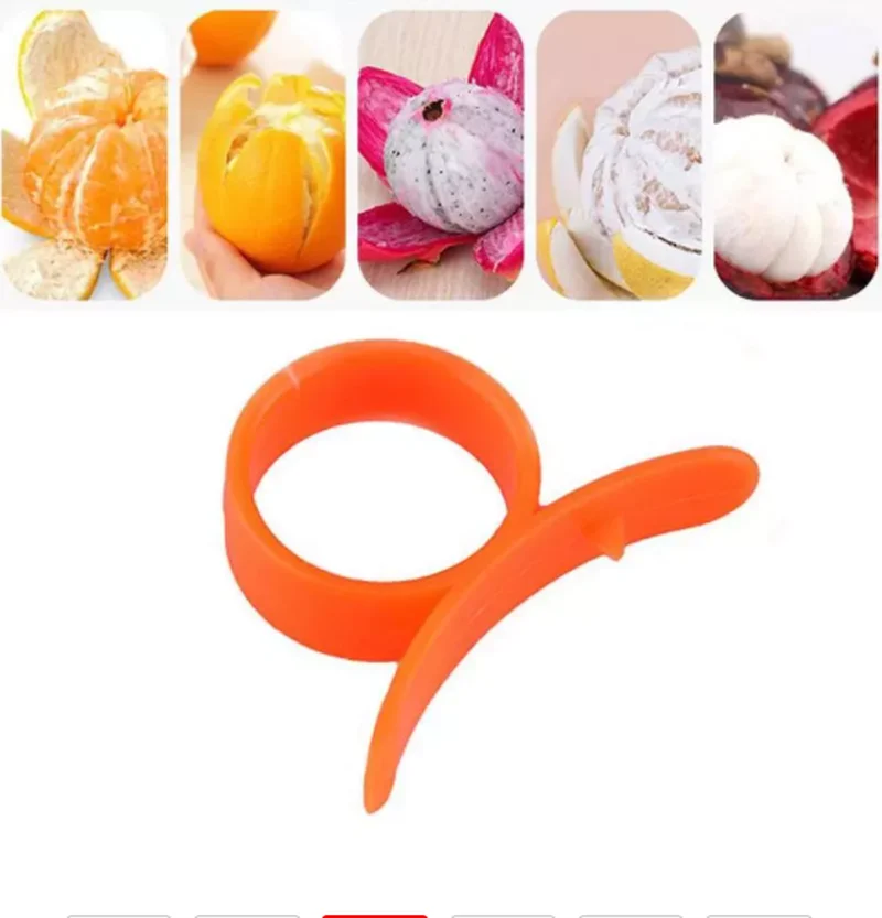 5Pcs/Lot Creative Kitchen Gadgets Cooking Tools Mandarin Orange Peeler Parer Finger Type Cleverly Open Orange Peel Orange Device