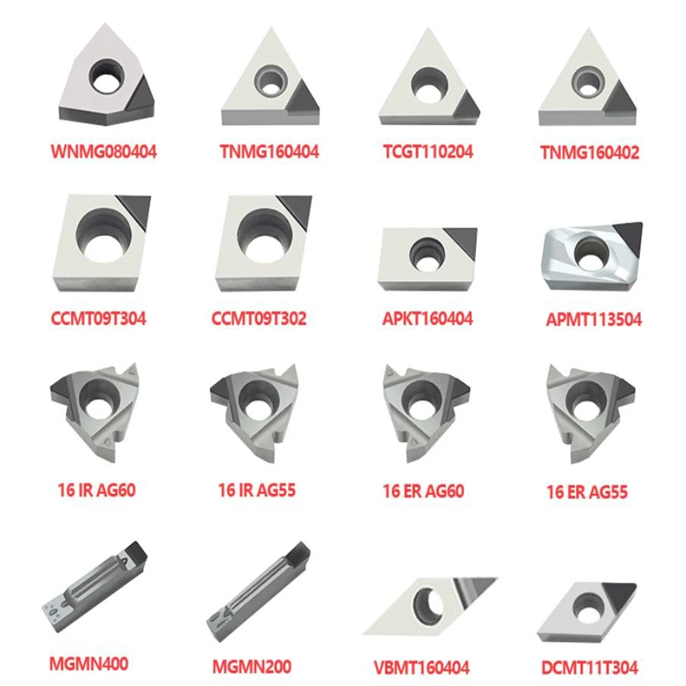 1 pz PCD CBN utensile da taglio per inserti diamantati CCGT060204 DCGT11T304 TCGT110204 TNMG WNMG VBMT APKT 16ER utensili per tornitura interna del