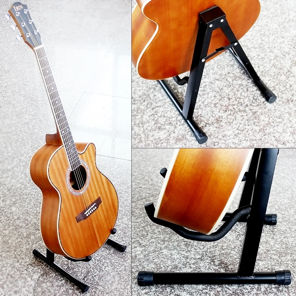 Portable Folding Tripod Guitar Stand String Instruments Holder for Acoustic Electronic Guitar Bass Ukulele Violin Cello