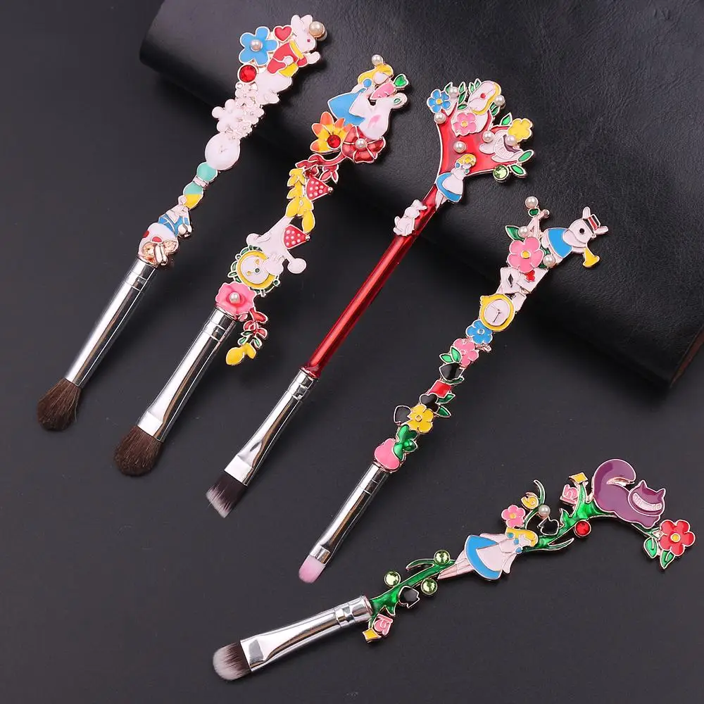 

Pro Foundation Brushes Tool KitLuxury 5PCS Makeup Brushes Set Forest Garden Plant Cosmetic