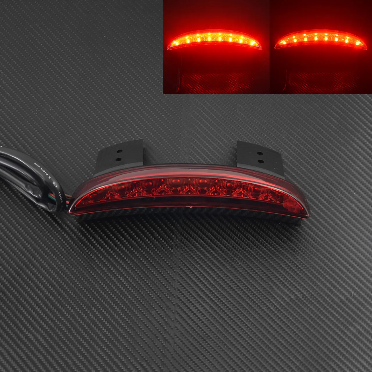 Motorcycle LED Chopped Rear Fender Brake License Plate Tail Light Running Stop Lamp Light For Harley Sportster XL 883 1200 Iron