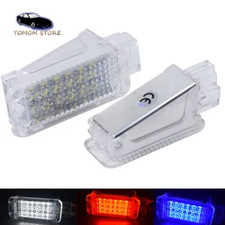 Hopstyling 2pcs 18SMD LED Car Door Courtesy Light auto Footwell/Trunk Lamp Light for Audi A4 A6 Q7 Q5 VW Skoda White Red Blue