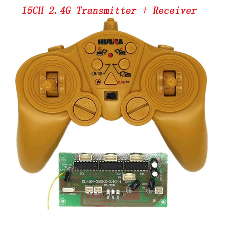 15CH 2.4G Radio Receiver DC 3V Transmitter 3.6-8.4V Receiver Board for Huina 350/ 550 50m Wireless Remote Control Diy Part