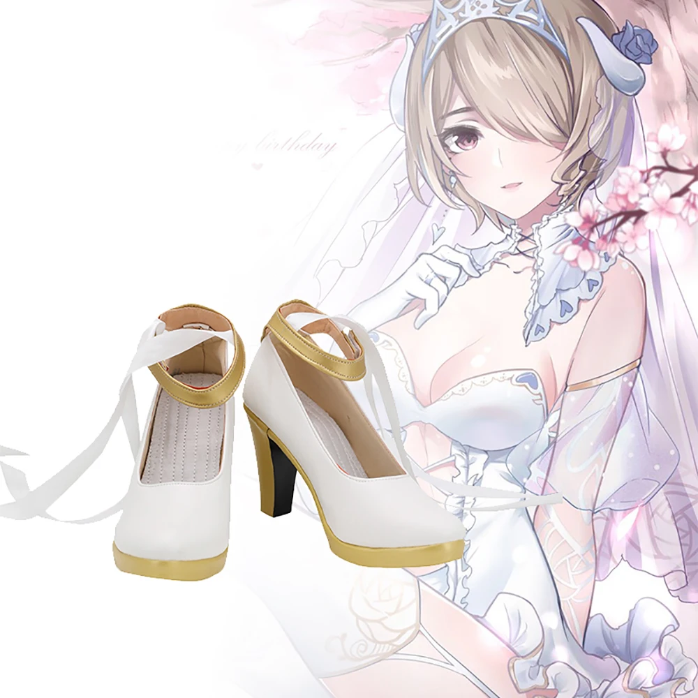 Zapatos de Cosplay de Rita Vow of Roses, botas blancas hechas a medida, Honkai Impact 3 Rita Rossweisse